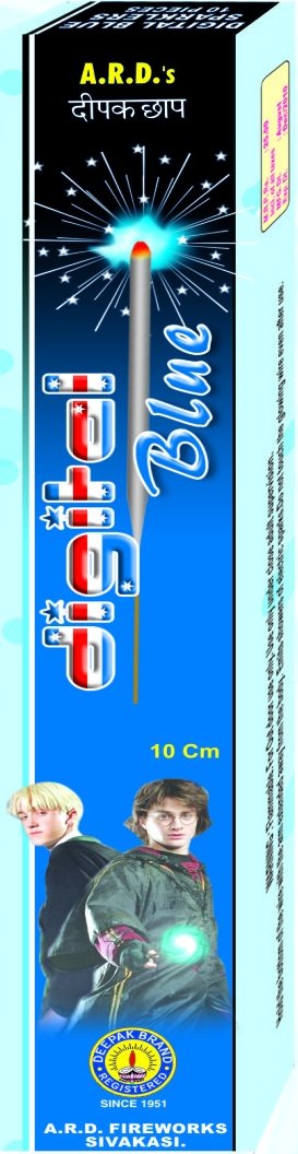 10 cm Digital Blue Sparklers