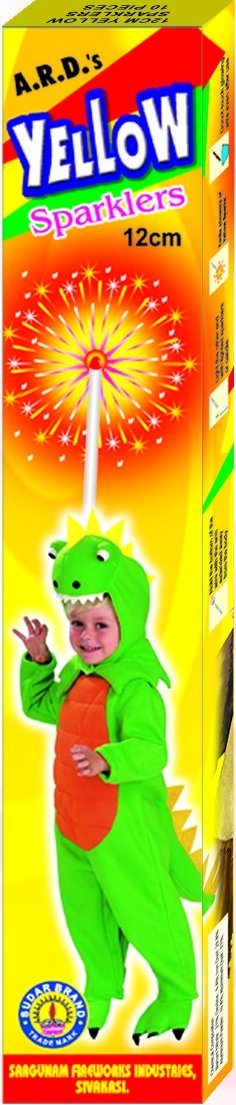 12 cm Yellow Colour Sparklers