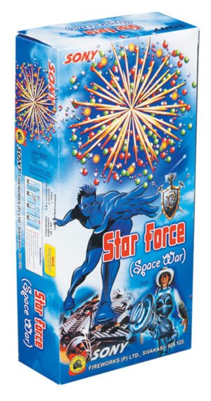 Star Force (Space War) (Red & Multi with Spinners)