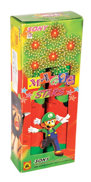 Magic Star (Multi Shot White Glittering)