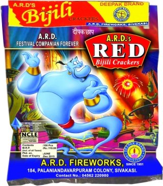 Deepak Red Bijili Crackers 50's Bag